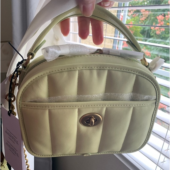 Coach Lunchbox Top Handle With Quilting - Picture 6 of 13